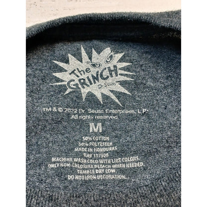 Grinch (Medium) Charcoal Crew Neck Short Sleeve TShirt