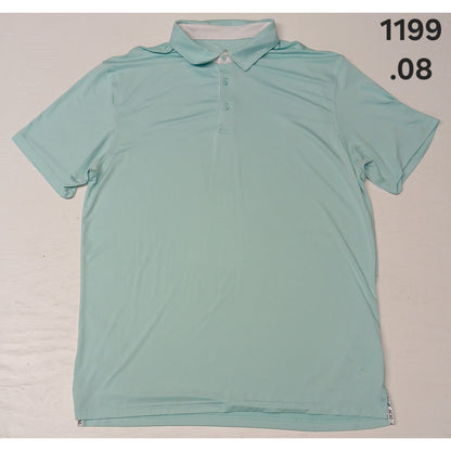 HEAD Golf (2XL) Light Turquoise Short Sleeve Polo Shirt