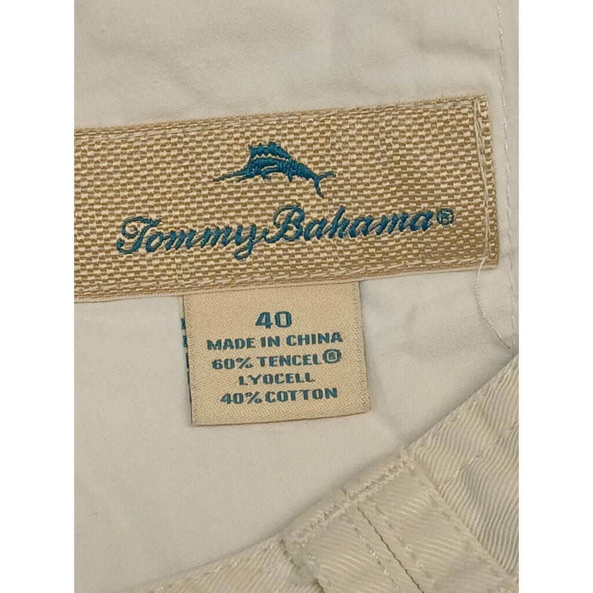 Tommy Bahama (40) Cream Casual Walking Khaki Chino Shorts