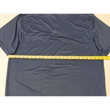 HEAD Golf (2XL) Blue Collar Button Short Sleeve Polo Shirt