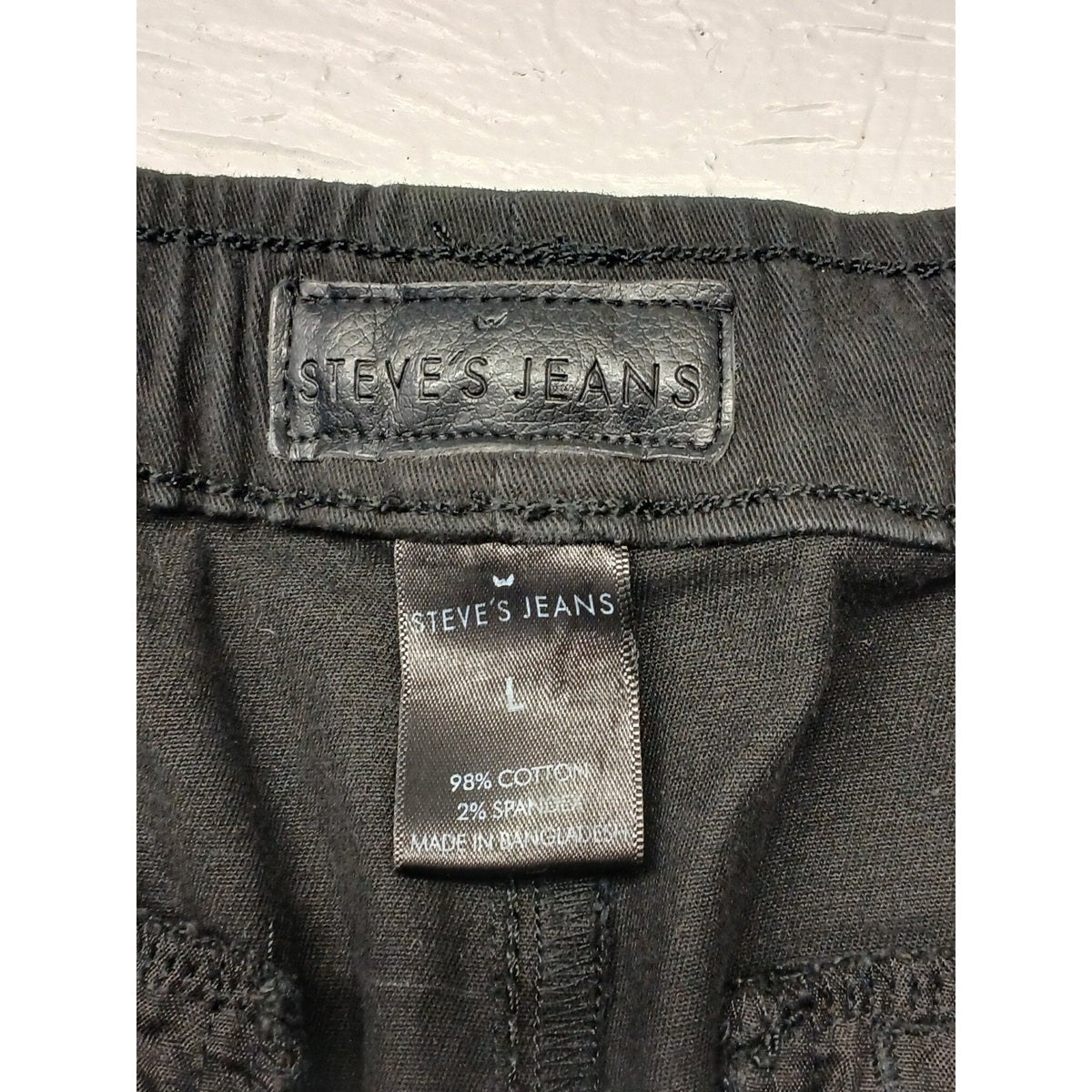 Steve's (Large) Black Skinny Ruffled Style Jeans