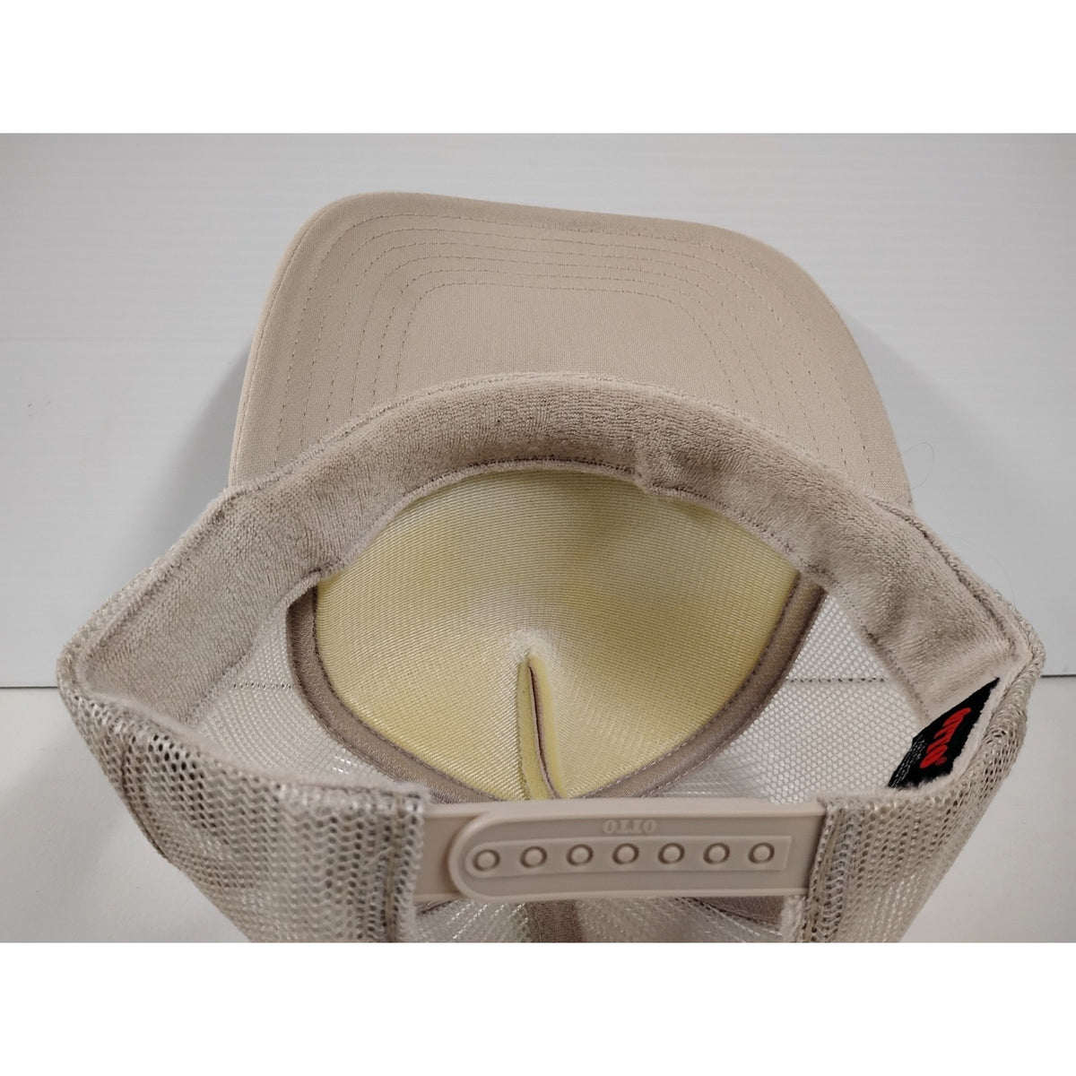 Otto Letter A with Smile Emoji (OSFM) Beige Snapback Cap