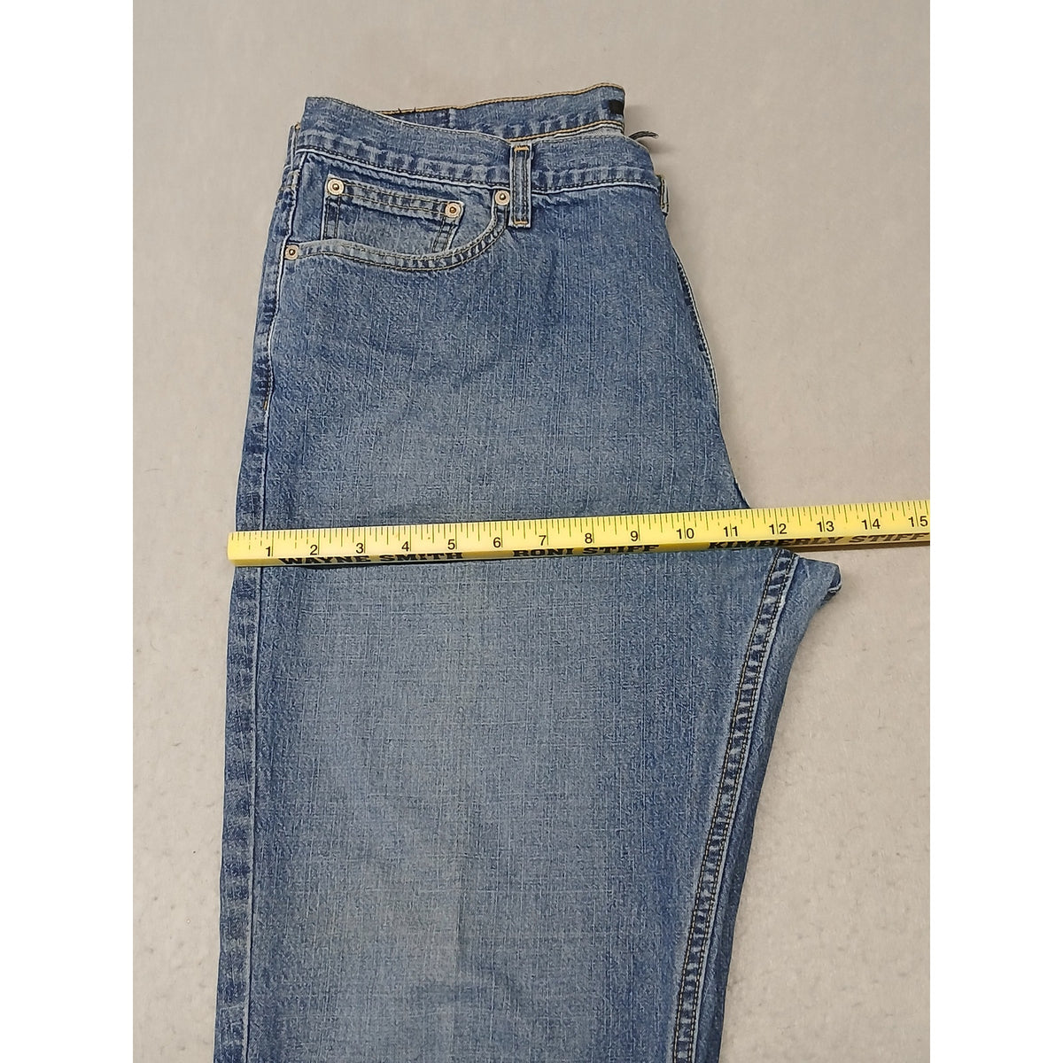 Alfani (34x30) Men's Straight Leg Blue Denim Jeans