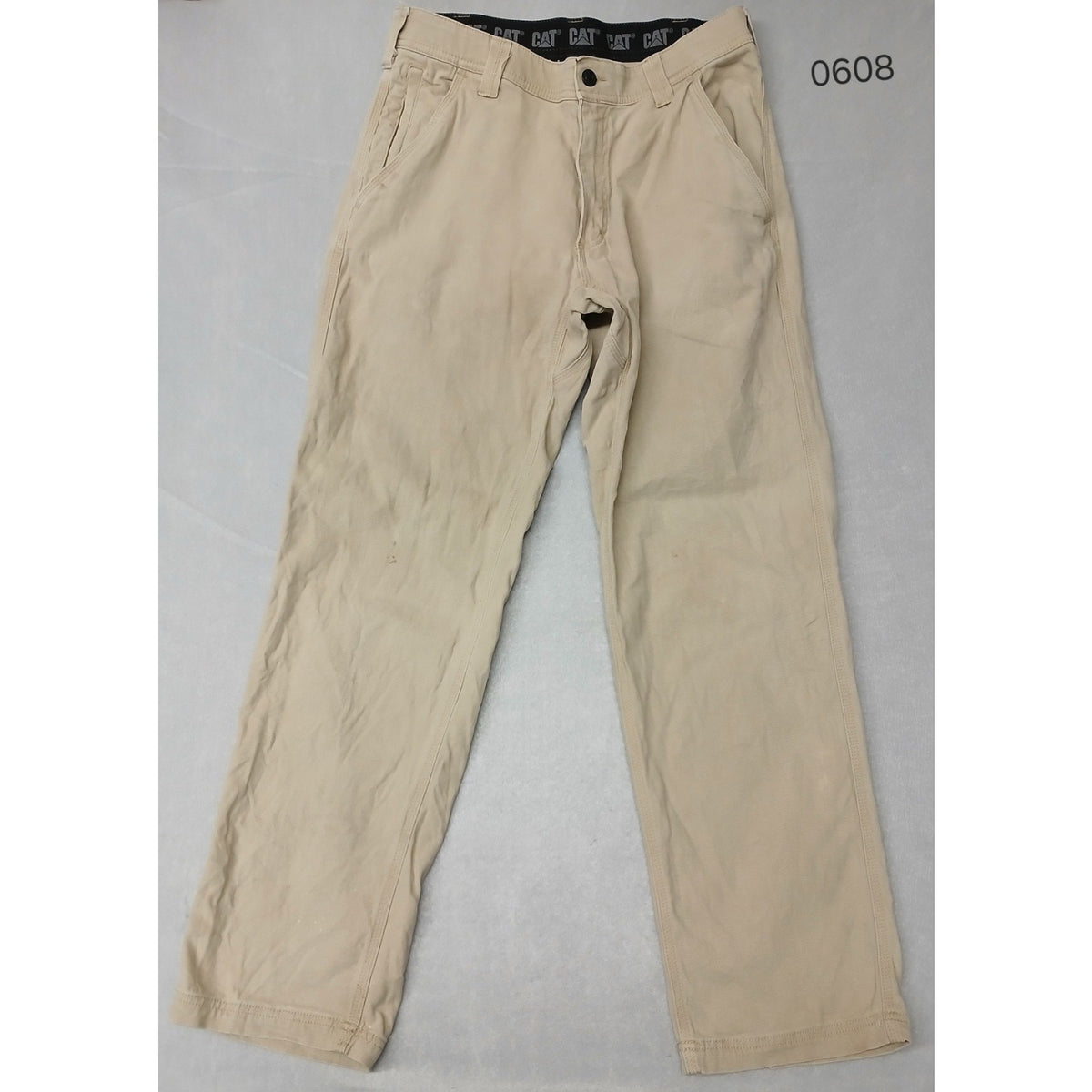 CAT (32x32) Beige Straight Cargo Fit CargoCarpenter Jeans