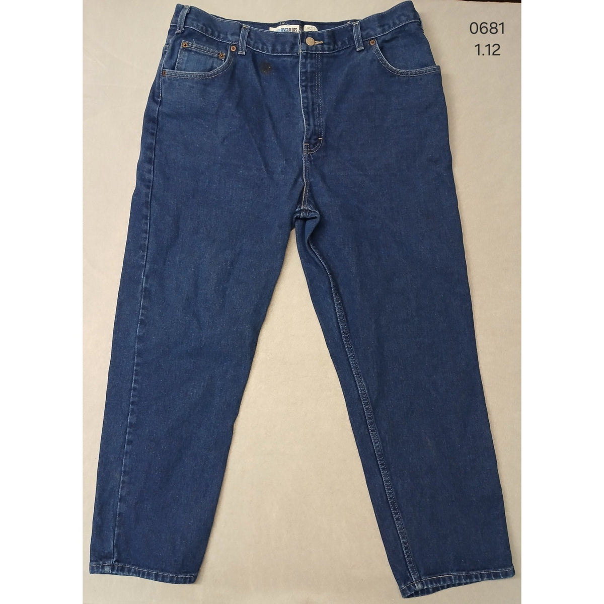 Canton River Blues (40x30) Relaxed Straight Blue Denim Jeans