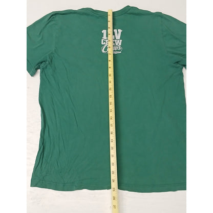 Raisin Canes (M) Green Distressed Crew Neck Short Sleeve Tee