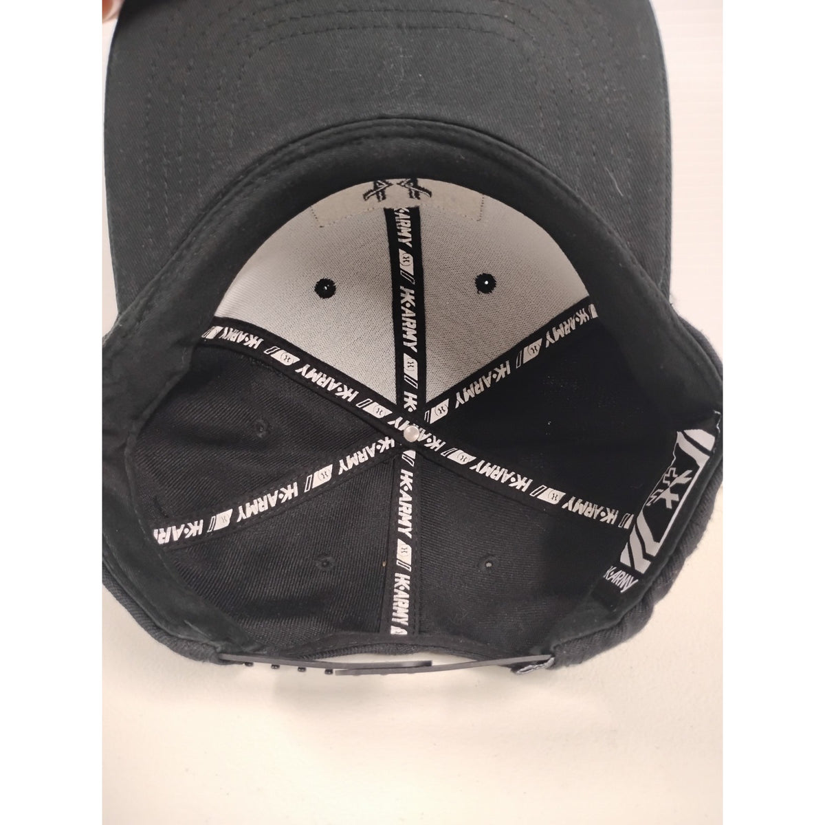 HK-ARMY (OSFM) All Black Graphic Hat Snapback Cap