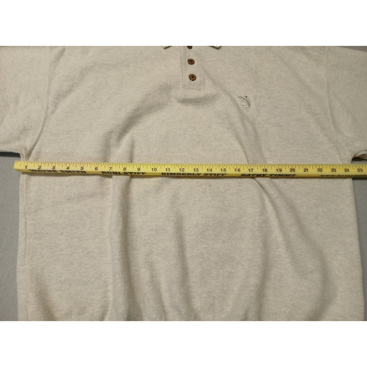 Original Island Sport (XL) Ivory Button Pullover Sweatshirt