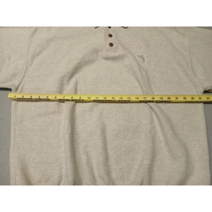 Original Island Sport (XL) Ivory Button Pullover Sweatshirt