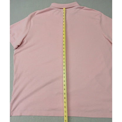 U.S. Polo Assn. (3XL) Men's Pink Luxury Feel Polo Shirt