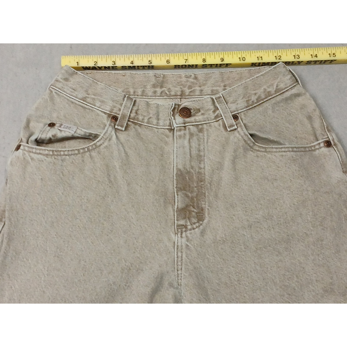Lee (8L) Vintage High Rise Straight Tan Denim Jeans