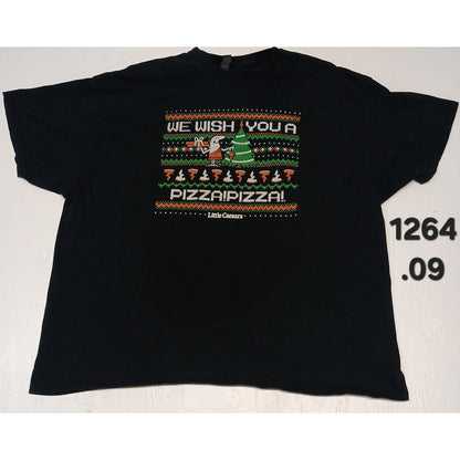 Gildan (3XL) Black Heavy Cotton Little Caesars Short Sleeve Tee