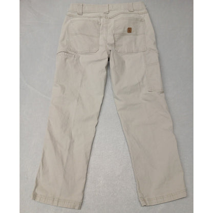 Coleman (32x30) Ivory Straight Fit Cargo Carpenter Jeans
