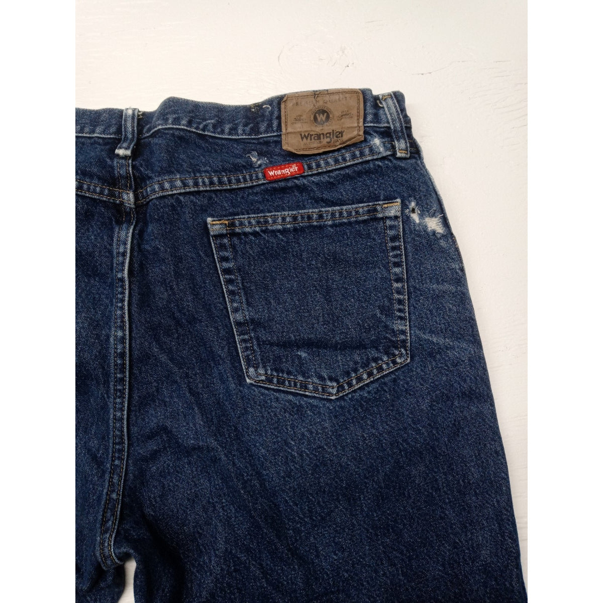 Wrangler (40x32) Men's Straight Fit Blue Denim Jeans