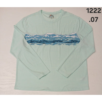 Mountain & Isles (XL) Teal Long Sleeve Dri Fit Pullover Shirt