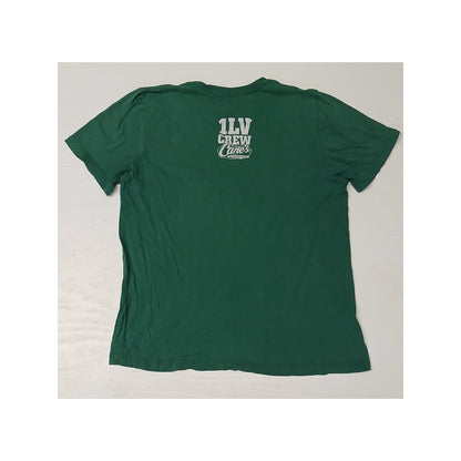 Raisin Canes (M) Green Distressed Crew Neck Short Sleeve Tee