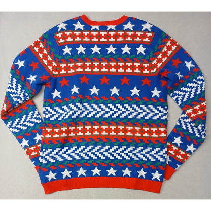 jolly sweaters (Large) Multicolor Crew Neck Knitted Ugly Sweater