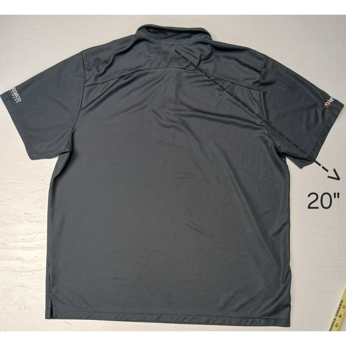 Port & Company (2XL) Gray Performance Dri-Fit Collar Shirt