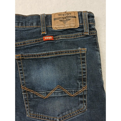 Wrangler (No Size) Men's Slim Straight Fit Dark Blue Denim Jeans
