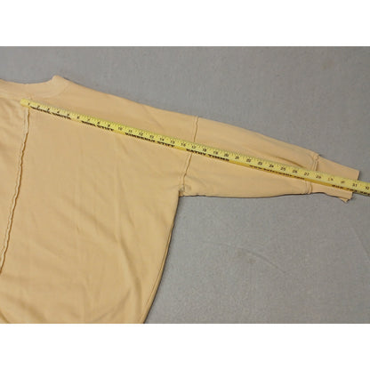 Aries (XS) Yellow Long Sleeve Stretch Pullover Sweatshirt
