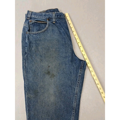 Faded Glory (38x29) Relaxed Distressed Blue Denim Jeans
