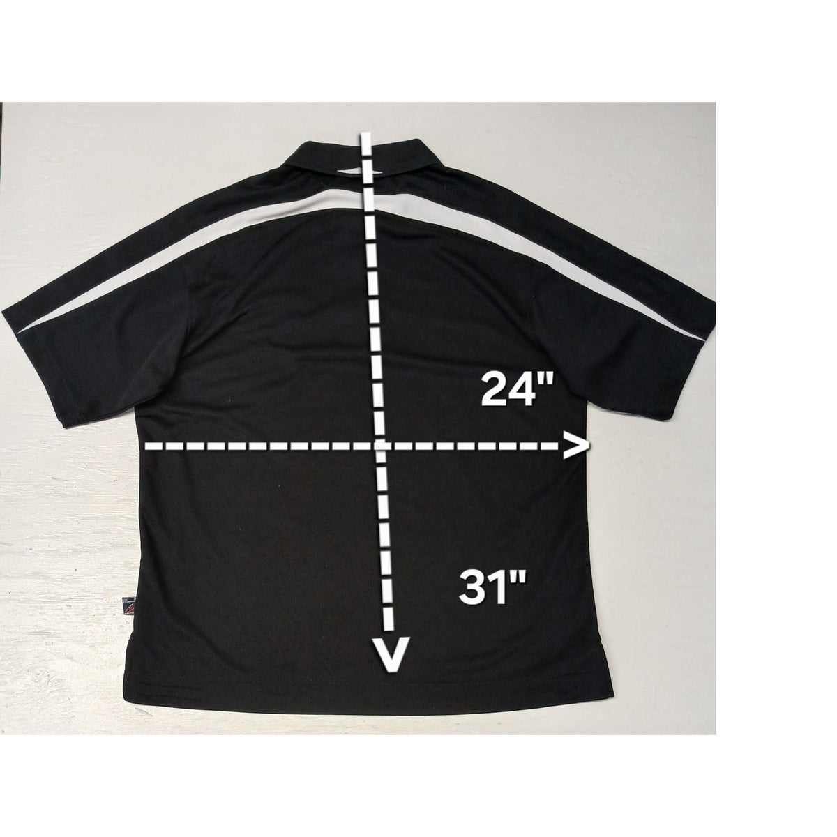 Pro Celebrity (Large) Black Short Sleeve Collar Golf Shirt
