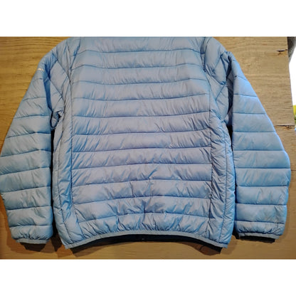 Alpine Swiss (Large) Blue Full Zip Lightweight Puffer Jacket