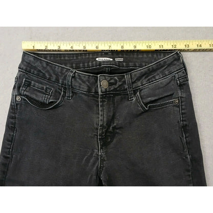 Old Navy (4) Women's Black Rockstar Super Skinny Jeans