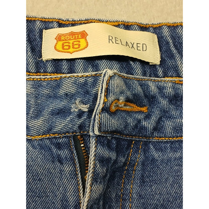 Route 66 (24S) Women's Relaxed Straight Fit Blue Denim Jeans