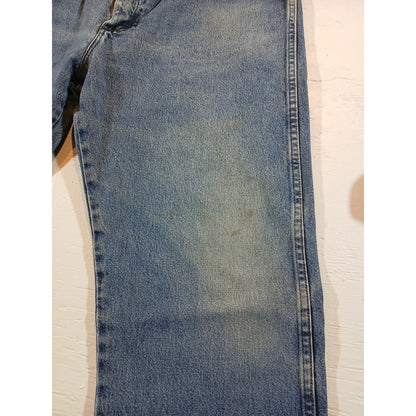 Wrangler (38 X 34) Men's Straight Leg Blue Denim Jeans