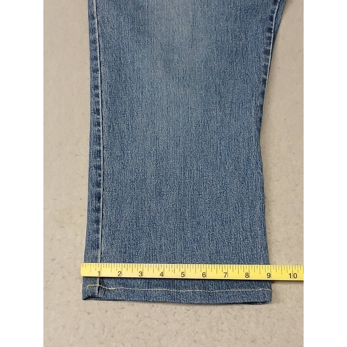 Crazy Horse (18) Women's Straight Leg Stretch Blue Denim Jeans