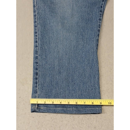Crazy Horse (18) Women's Straight Leg Stretch Blue Denim Jeans