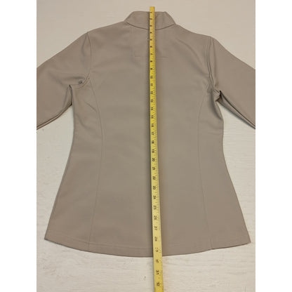 Magellan (Small) Beige Full Zip Mock Neck Jacket
