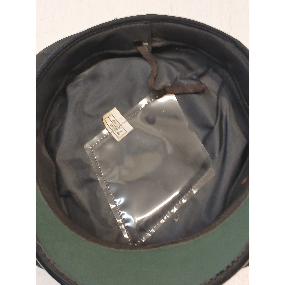 Military Police (9.5x8") Black Chauffeur Captain Vintage Cap