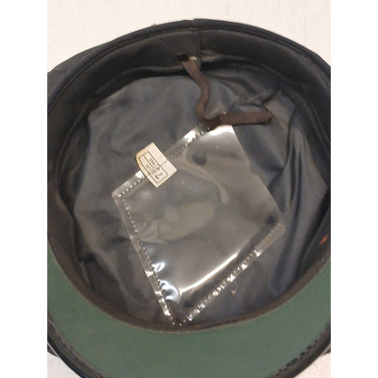 Military Police (9.5x8") Black Chauffeur Captain Vintage Cap