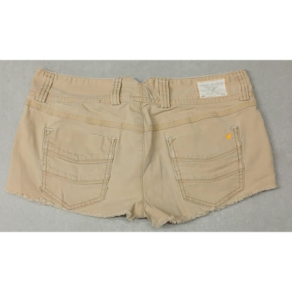 American Eagle (4) Mid Rise Beige Khaki Chino Shorts