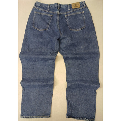 Wrangler (40x32) Men's Relaxed Straight Leg Blue Denim Jeans