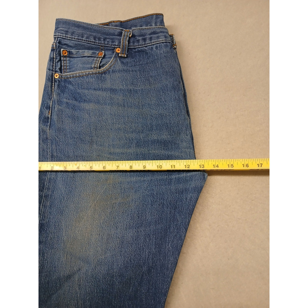 Levis (42x30) Men's Tapered Straight Leg Fit Blue Denim Jeans