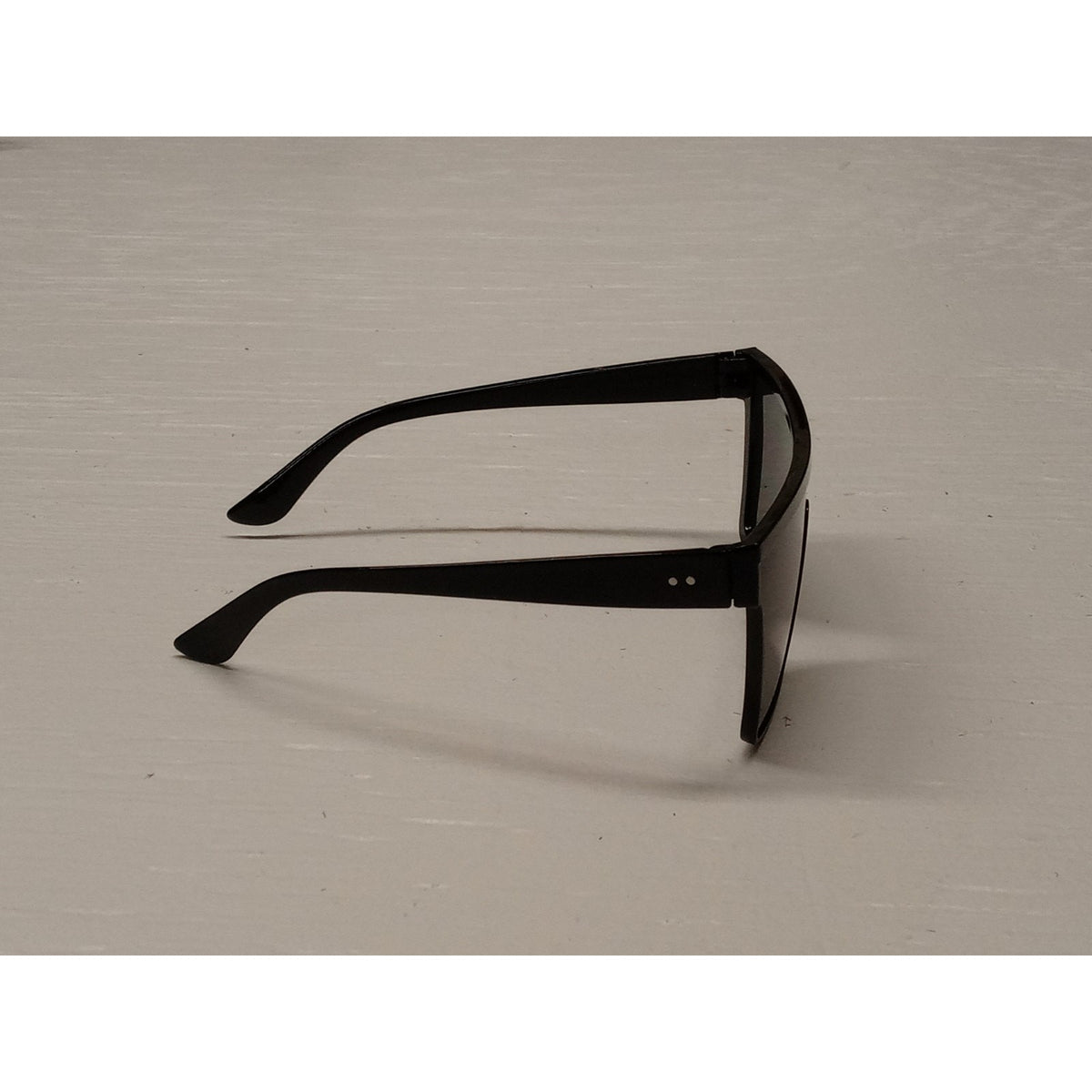Unbranded Adults 2 Dot Silver Black Frames Black Lense Sunglasses Unisex New
