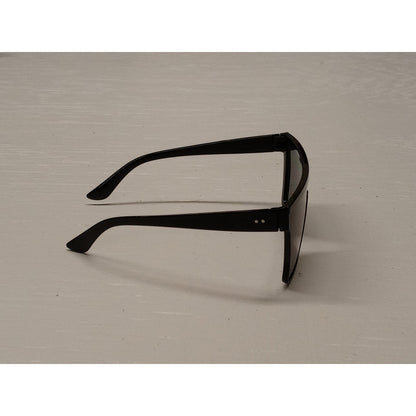 Unbranded Adults 2 Dot Silver Black Frames Black Lense Sunglasses Unisex New