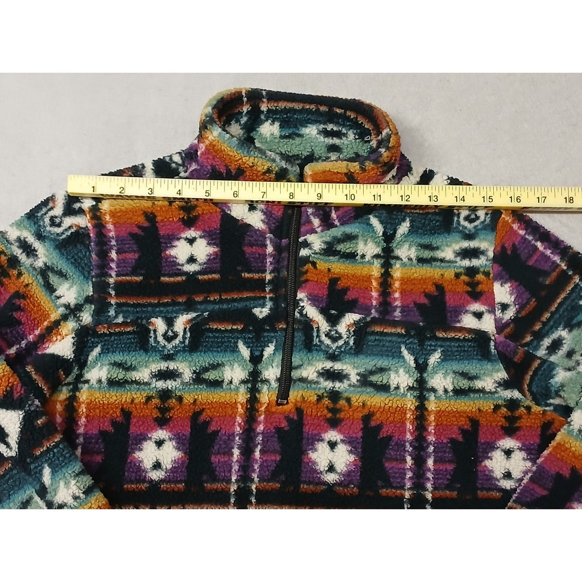 Crazy Train (Small) Multicolor Aztec/Western Fleece Jacket