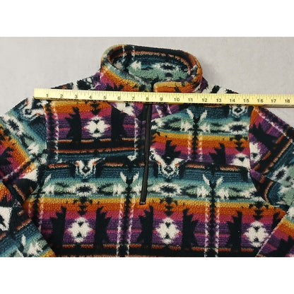 Crazy Train (Small) Multicolor Aztec/Western Fleece Jacket