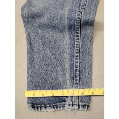 Lees (10) Women's Vintage High Rise Straight Blue Denim Jeans