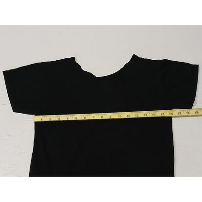 Desert Tour (M) Black Cut off Collar Short Sleeve TShirt