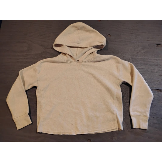 Oshkosh B'Gosh (12A) Women's Beige Crop Pullover Hoodie