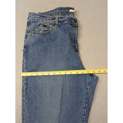 Crazy Horse (18) Women's Straight Leg Stretch Blue Denim Jeans