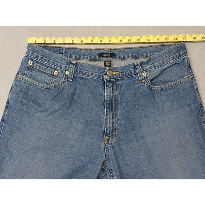 Alfani (34x30) Men's Straight Leg Blue Denim Jeans