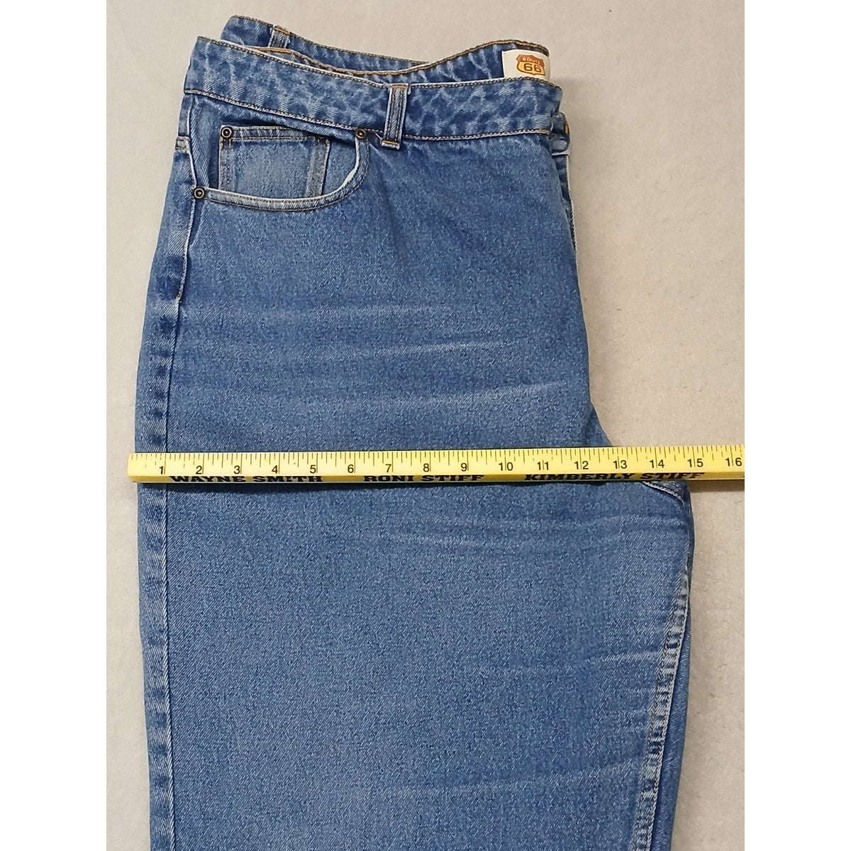 Route 66 (24S) Women's Relaxed Straight Fit Blue Denim Jeans