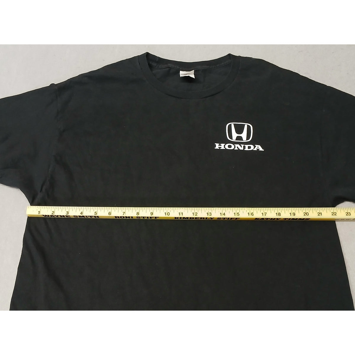 Hanes (XL) Black Honda Logo Short Sleeve Crew Neck Tee Shirt
