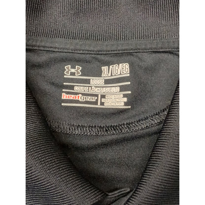Under Armour (XL) Black Loose Short Sleeve DriFit Polo Shirt